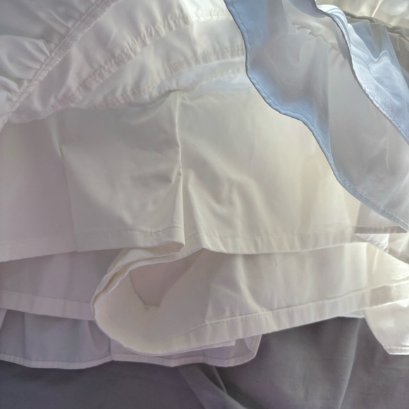 Zara White Ruffle Mini Skort - Picture 4 of 4